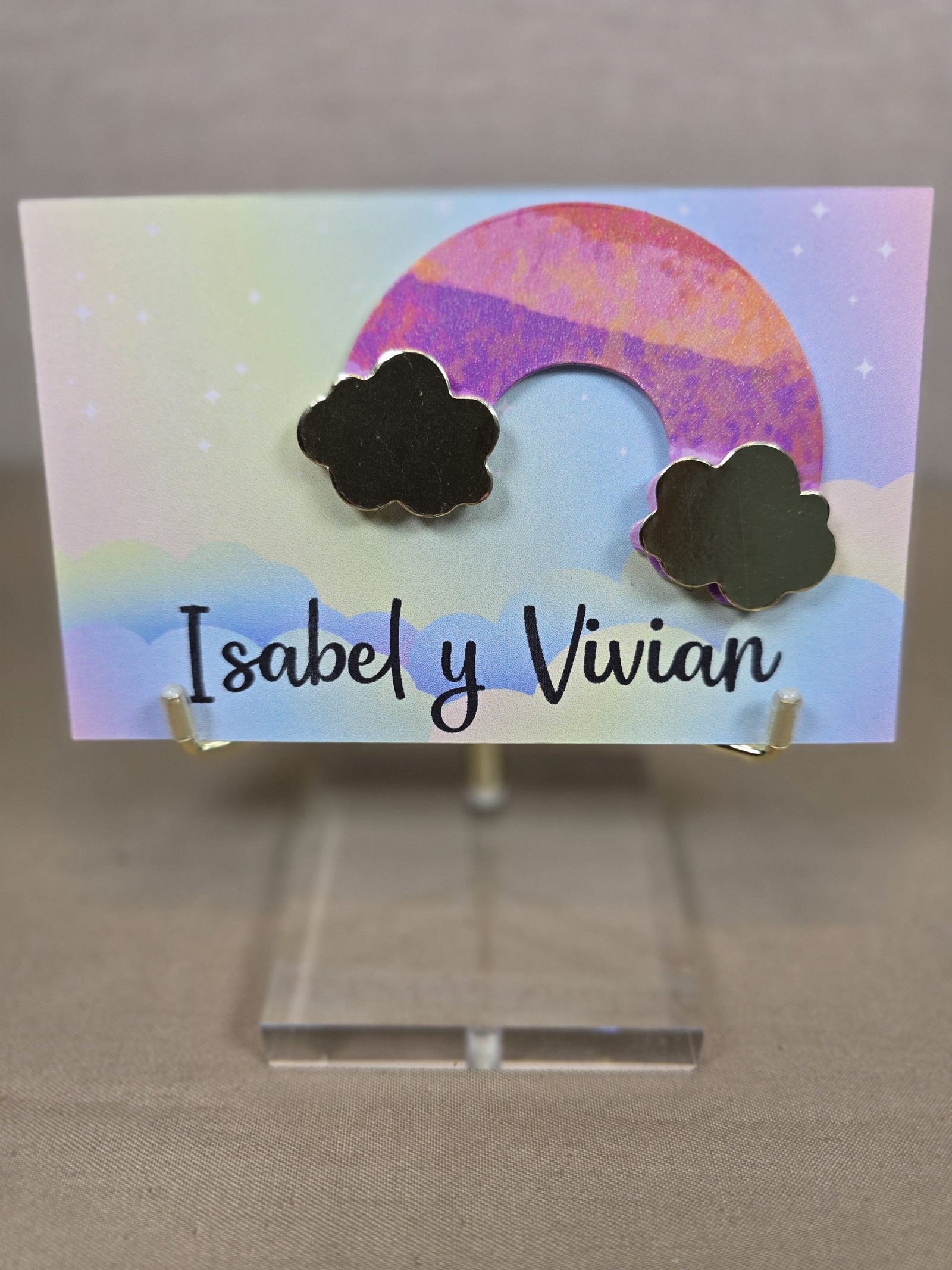 12 Tarjetas 3D arcoiris - Image 3