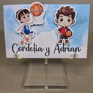 12 Tarjetas 3D deportistas
