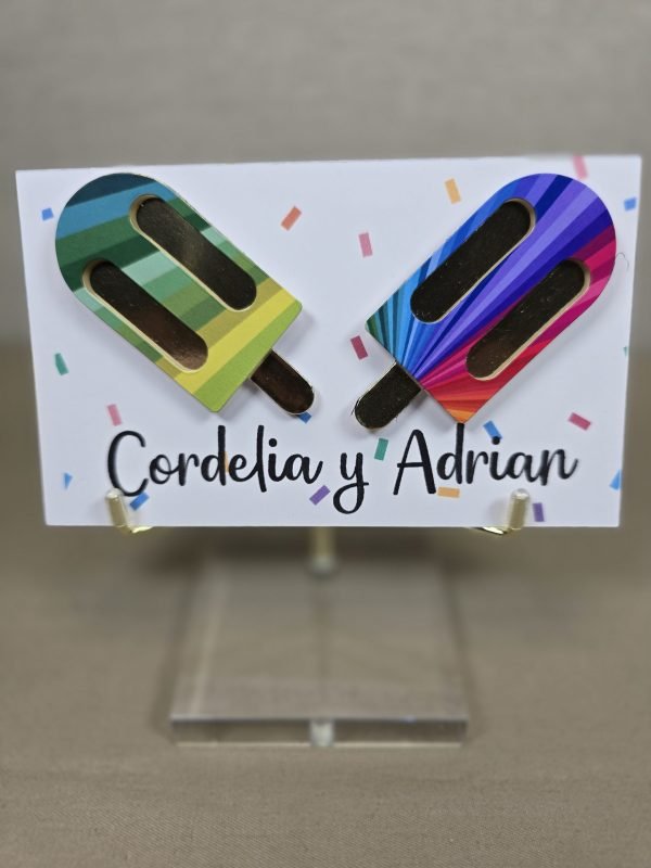 12 Tarjetas 3D Paletas