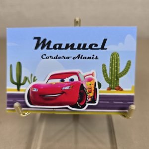 9 Tarjetas Cars chico
