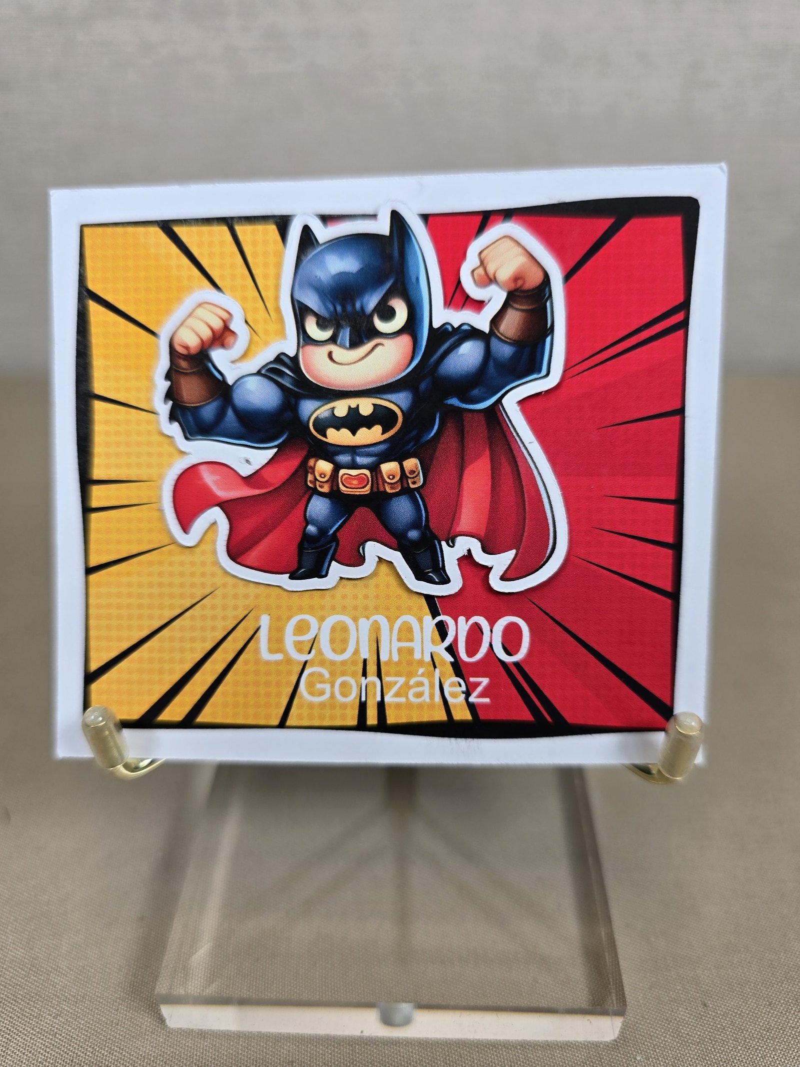 12 Tarjetas 3D Superheroes