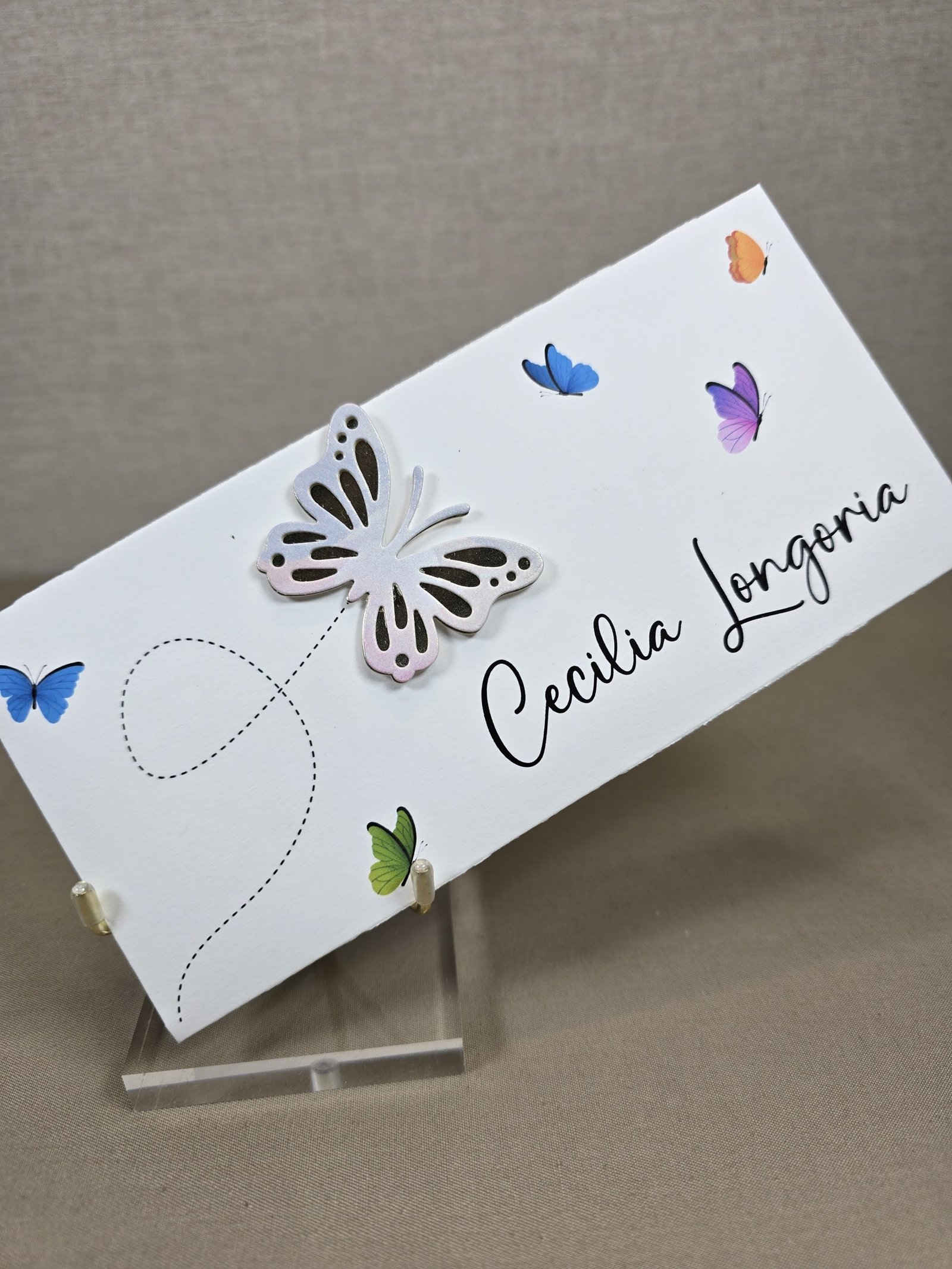 10 Sobres 3D mariposa