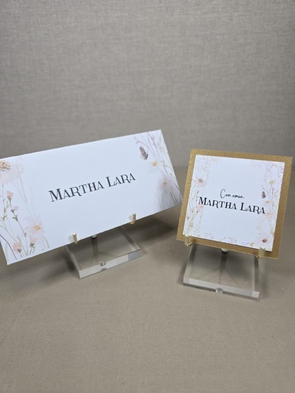 Set de 10 sobres y 10 tarjetas Martha