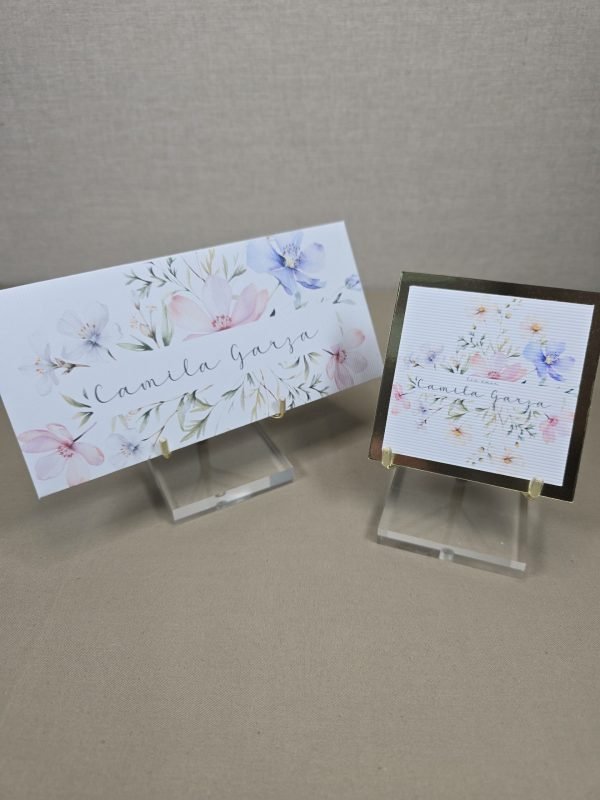 Set de 10 sobres y 10 tarjetas Camila
