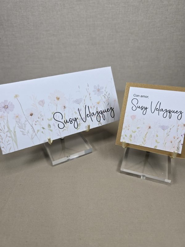 Set de 10 sobres y 10 tarjetas Susy