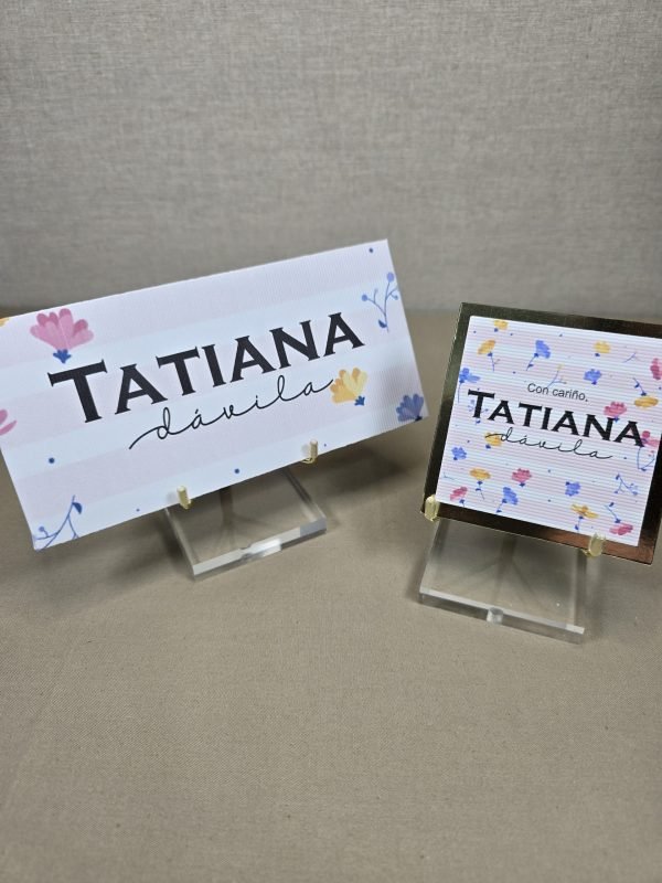 Set de 10 sobres y 10 tarjetas Tatiana