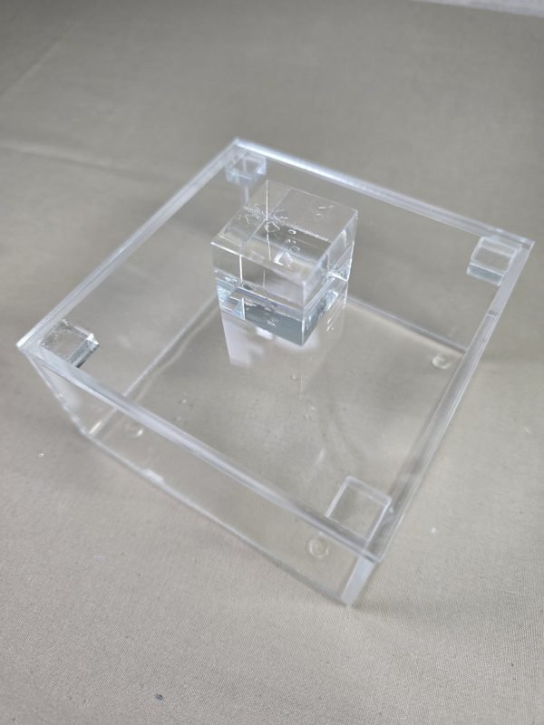 Caja de acrílico tarjetas