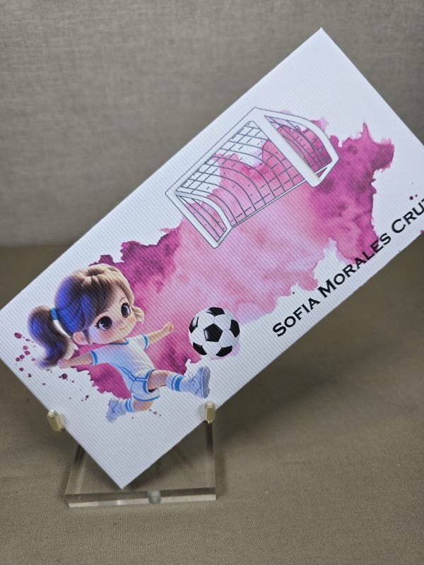 10 Sobres futbol niña