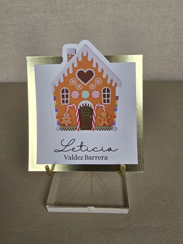 10 Tarjetas 3D Casa Jengibre