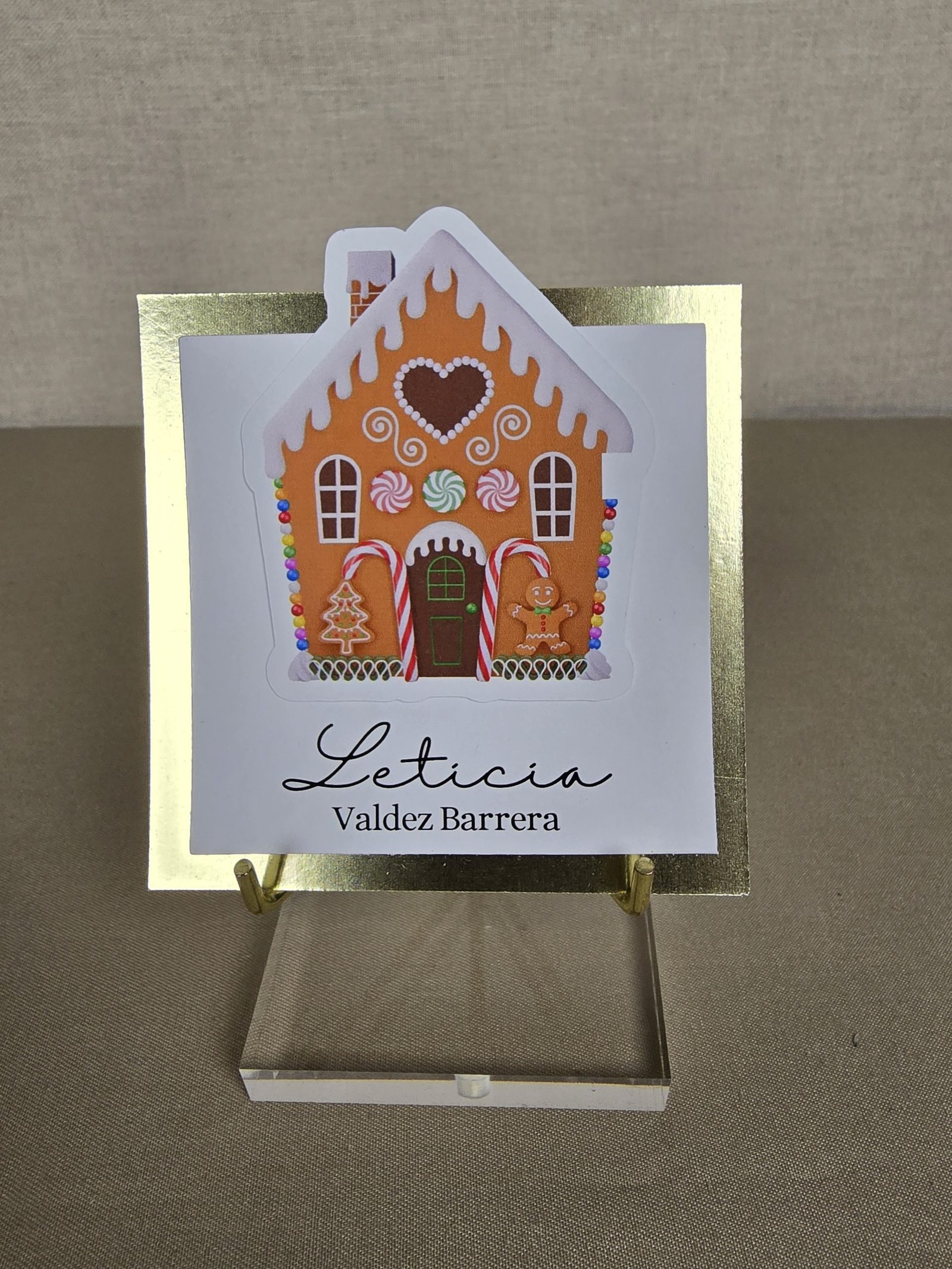 10 Tarjetas 3D Casa Jengibre